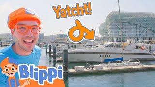 blippi goes boating it s storytime blippi moonbug kids