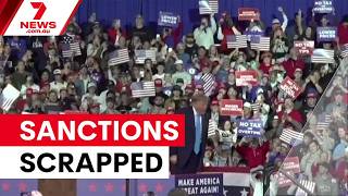 Trump lifts Russian sanctions amid Ukraine war | 7NEWS