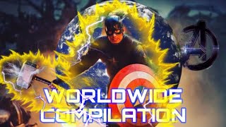 Avengers: Endgame| Captain America Lifts Mjolnir: Audience Reaction Worldwide Compilation