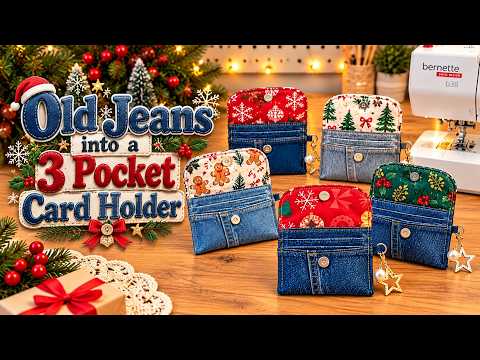 Turn Your Dad’s Old Jeans into a Super Practical 3-Pocket Wallet! 👖✨