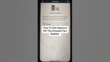 How To Get Approve Off The Amazon Flex Waitlist #waitlist #amazonflex #waitinglist #amazonflexdriver