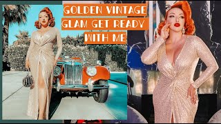 NEW Golden Glam Vintage Gal | GRWM - Tutorial