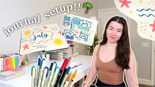 July Journal Set Up Journal With Me