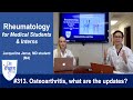 # 313. Osteoarthritis: most effective treatment and future research