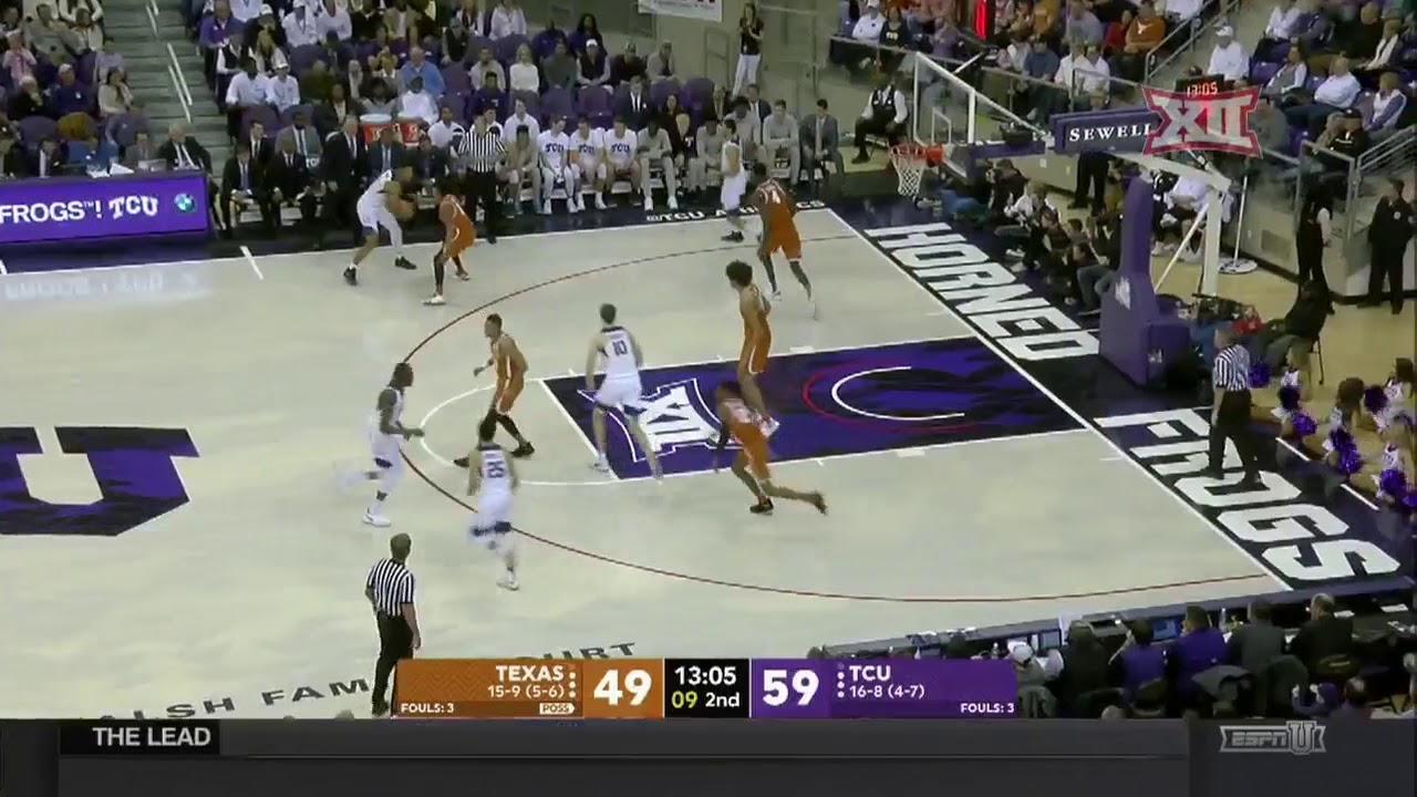 Texas vs TCU Men's Basketball Highlights - YouTube