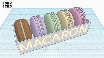 [1DAY_1CAD] MACARON (Tinkercad : Know-how / Style / Education)