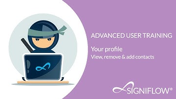 Your SigniFlow profile: How to view, remove and add contacts