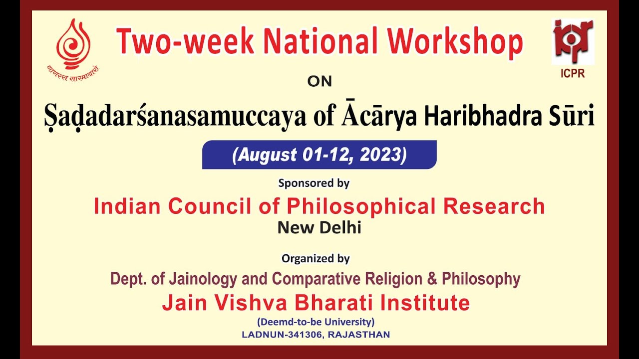 National Workshop on Ṣaḍdarśanasamuccaya by JVBI: Day 12