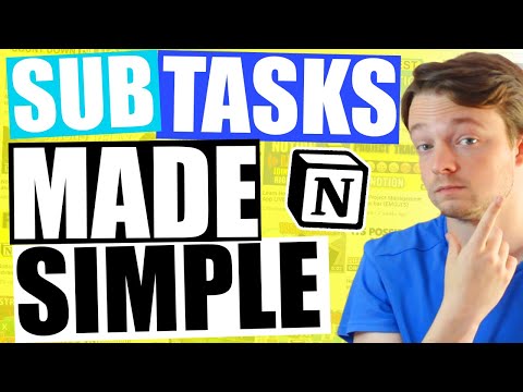 Notion Subtasks made