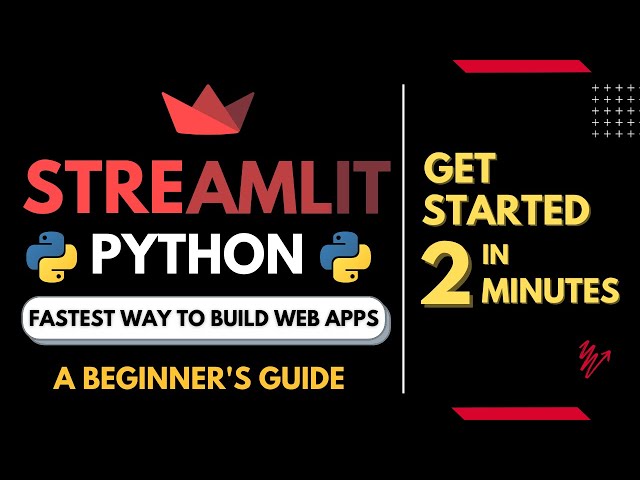 Streamlit tutorial - The fastest way to build web apps in python [2022-23]  