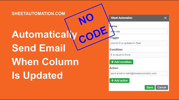 Automatically send email when column is updated in Google Sheets