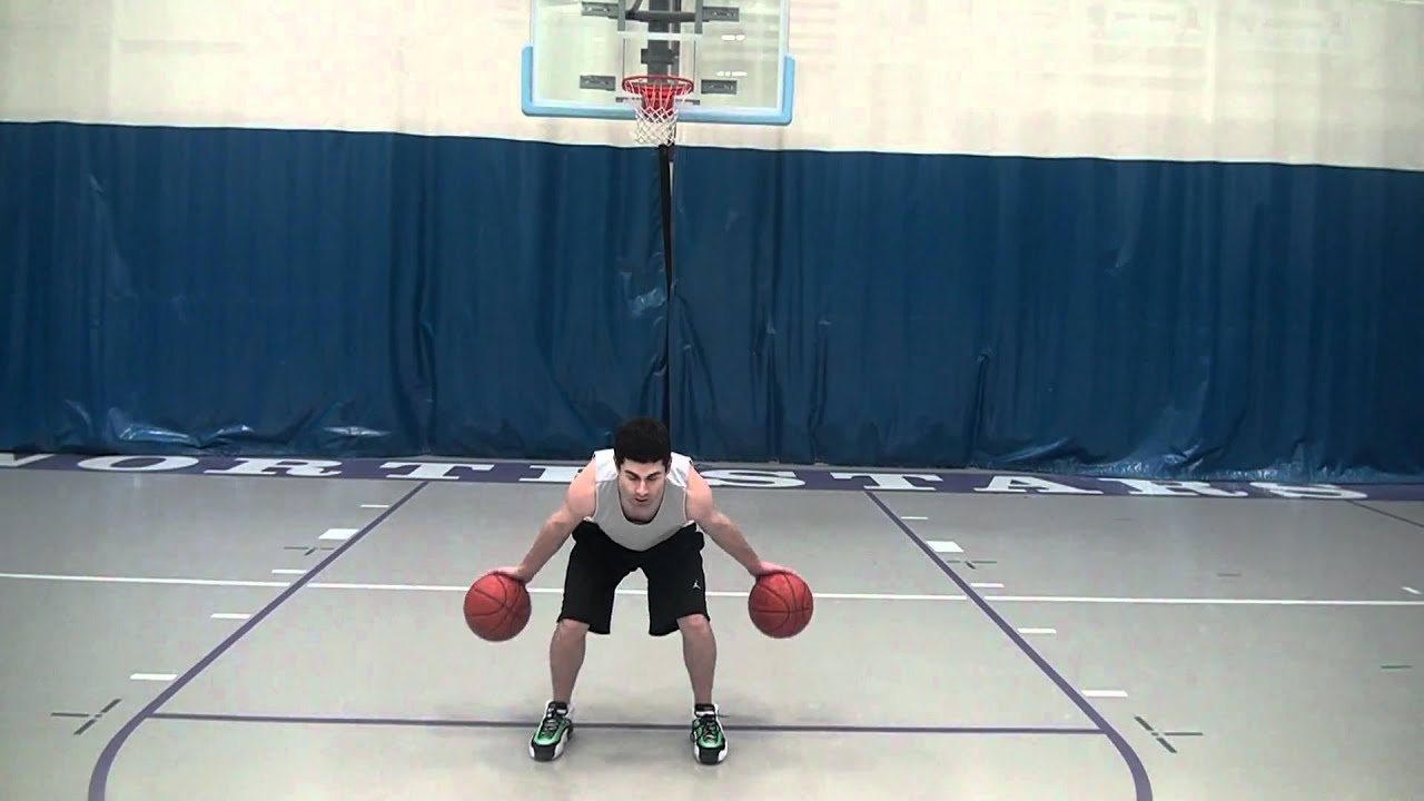 Two ball stationary ball handling drill Pushpull same time YouTube