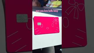 my personalized hello kitty cashapp card! 🎀💞 #hellokitty #pinkcashappcard