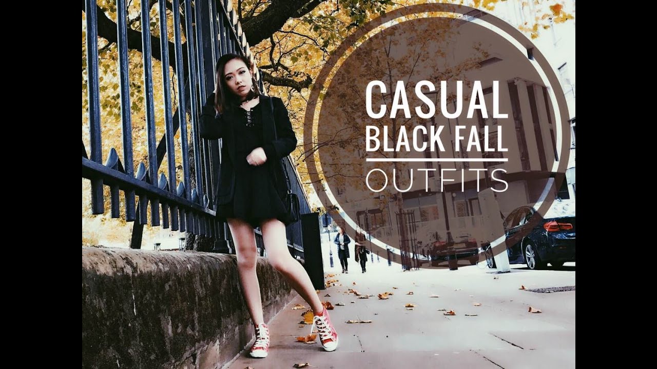 CASUAL BLACK FALL OUTFITS | Black Casual Wear