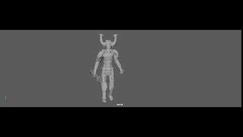 Demon Prince Walk Animation