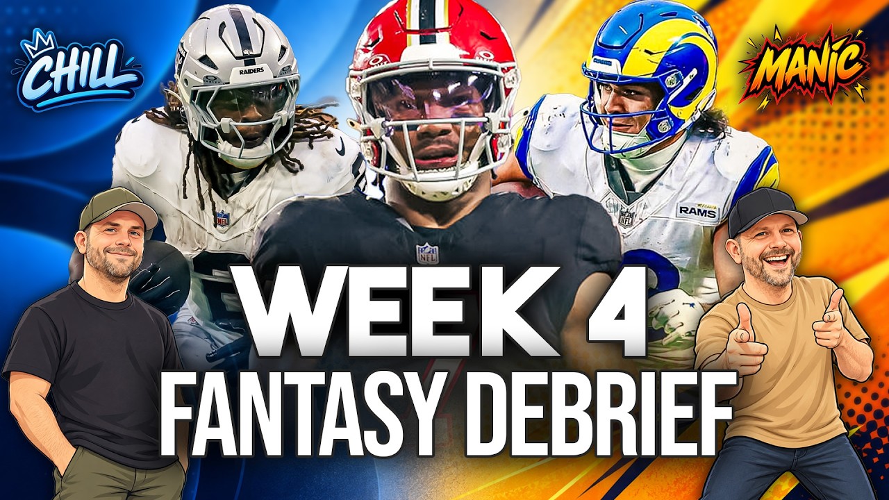 CONVICTION OVER CONSENSUS | Manic & Chill: NFL Week 4 Fantasy Debrief