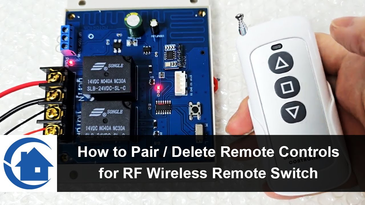 How to Pair / Delete Remote Controlsfor RF Wireless Remote Switch - YouTube