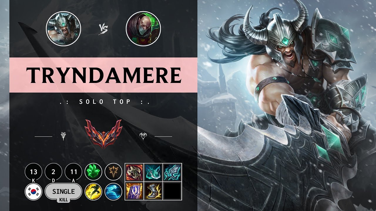 Rank 1 Tryndamere: How to DESTROY Vayne Top with Tryndamere!