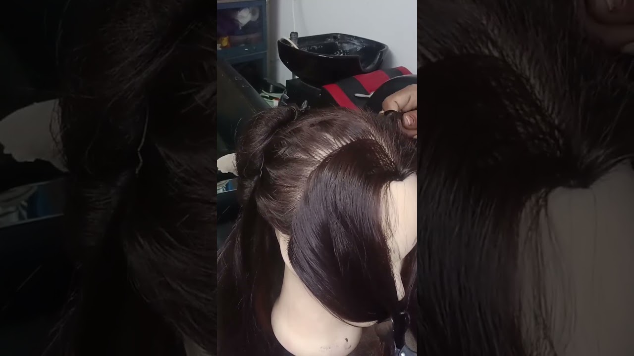 Front hairstyle two layer twist hairstyle