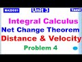 MA25C01| Unit 3 |Integral Calculus in Tamil|Net Change Theorem in Tamil|Distance & Velocity in Tamil