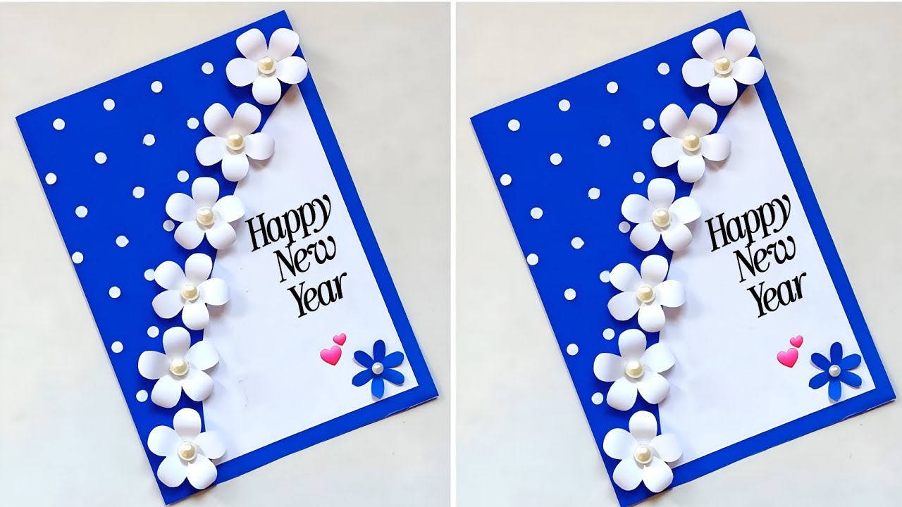 Happy New year greeting cards 2026 / Handmade New year card ideas /pop up card making