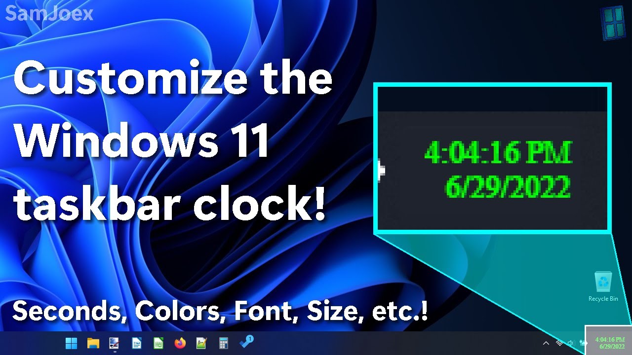 How To Customize The Clock In The Windows 11 Taskbar seconds Font