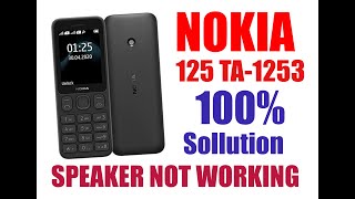 Nokia 125 Ta-1253 4Mb 2G Speaker Not Working