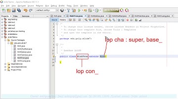 Bài 7: Minh họa định nghĩa kế thừa trong Java