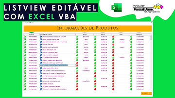 Como editar dados diretamente dentro do ListView VBA e salvar as alterações automaticamente