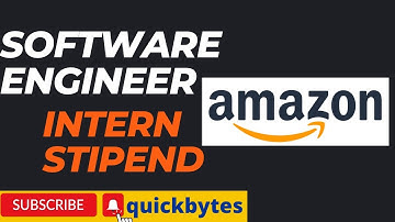 #amazon software Engineer intern stipend #quickbytes #internship #sde