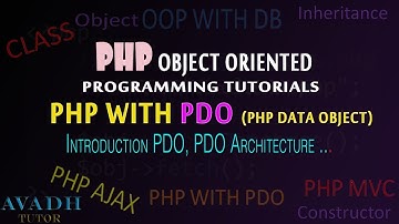 introduction php with pdo | pdo step by step tutorial | what is pdo | avadh tutor