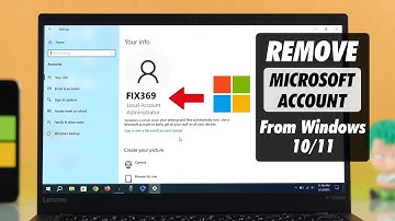 How to Remove Microsoft Account from Windows 10/11!