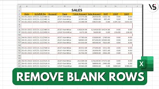 How to Delete all Blank Rows in Excel