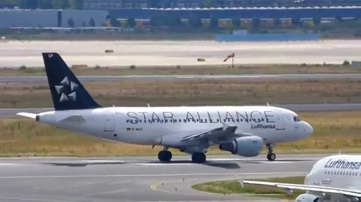 [Full HD] Lufthansa A319-100 Takeoff at Frankfurt Airport [STAR ALLIANCE]