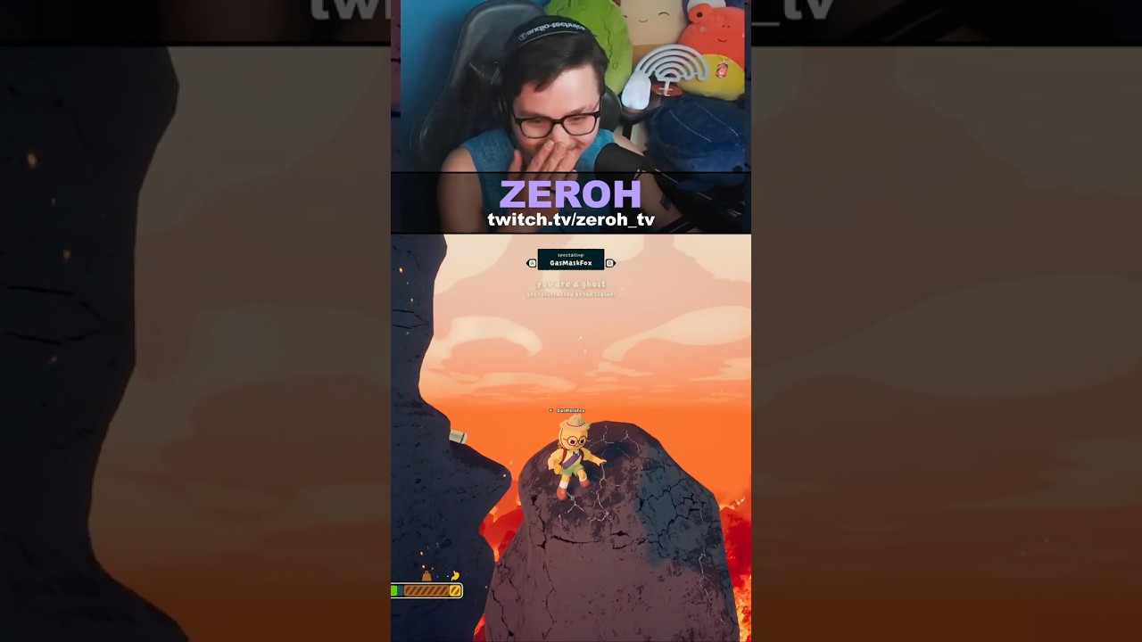 How to FLY across the lava in PEAK! #gaming #live #peak #funny #streamer