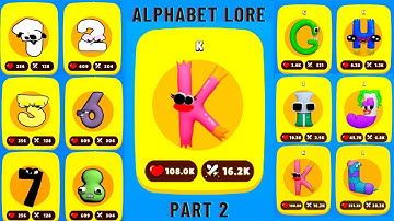 Alphabet Lore, Number Lore, Alphabet Game (A-Z), (0-9), Part 2