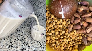 How to make tiger nut drink with dates and coconut | using my QASA blender | easy to make