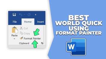 Best world quick tip using the format painter in word