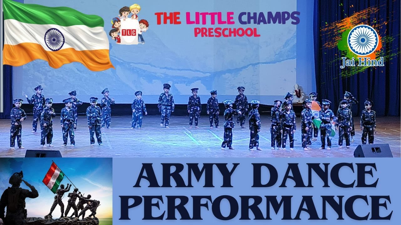Army Dance Performance by Small Kids | Tribute to India Army | The Little Champs PreSchool 