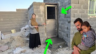 Incredible Bathroom Makeover! Ceramic Installation & New Door Transformation 🏡🔥