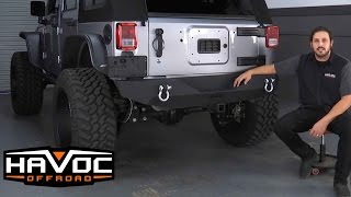 How to Install Clawhammer Rear Bumper on Jeep JK at HavocOffroad.com