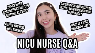 NICU Nurse Q&A: Plans After Graduation NICU Interviews Advice for New NICU Nurses Let's Chat!