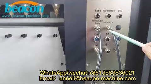 CR919 multifunctional common rail injector and mechanical test bench test HPI X15 Q60 video