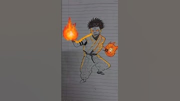 Drawing Ryomen sukuna GlowArt 🔥 ##animedrawing #jujutsukaisen