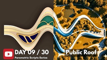 Public Roof | Day 9 of 30 Scripts Series – Parametric SubD Modeling in Rhino & Grasshopper