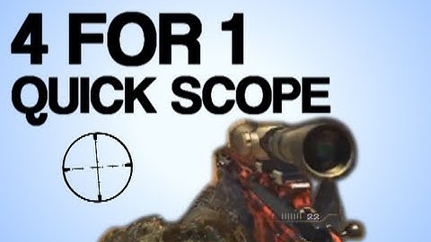 QUAD QUICK SCOPE MW3 AMAZING!!! 4 in 1 multikill