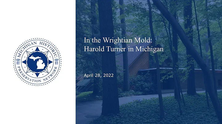 In the Wrightian Mold Harold Turner in Michigan We...