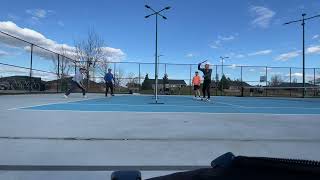 Pickleball 4.0-4.5 Game 2 at Don Jones Ben, Eric, Dan, John