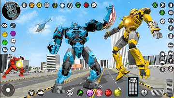 Epic Police Robot Bus Bike Car Helicopter Transform Game 3D 