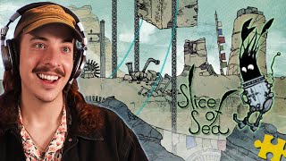 PUZZLE ADVENTURES WITH A SEAWEED FRIEND! | Slice Of Sea - Part 1 screenshot 5